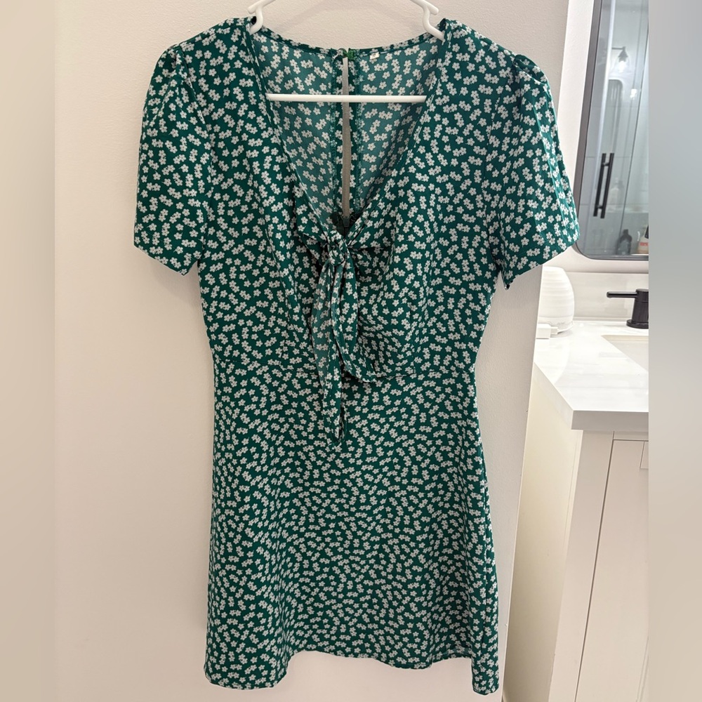 Green Floral Dress